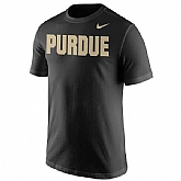 Purdue Boilermakers Nike Wordmark WEM T-Shirt - Black